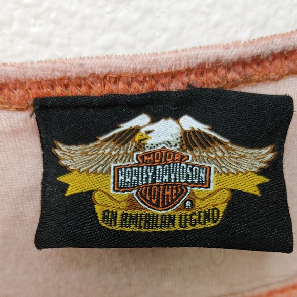 HARLEY DAVIDSON SOFT VELOUR LIKE LONG SLEEVE OMBRE SHIRT size M - Picture 5 of 8